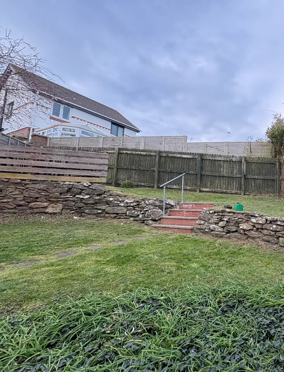 Pressure washing patio in Cornwall