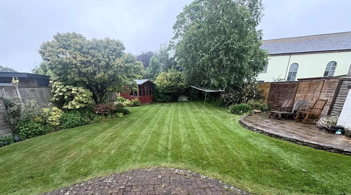Sean maintaining a beautiful Cornish garden